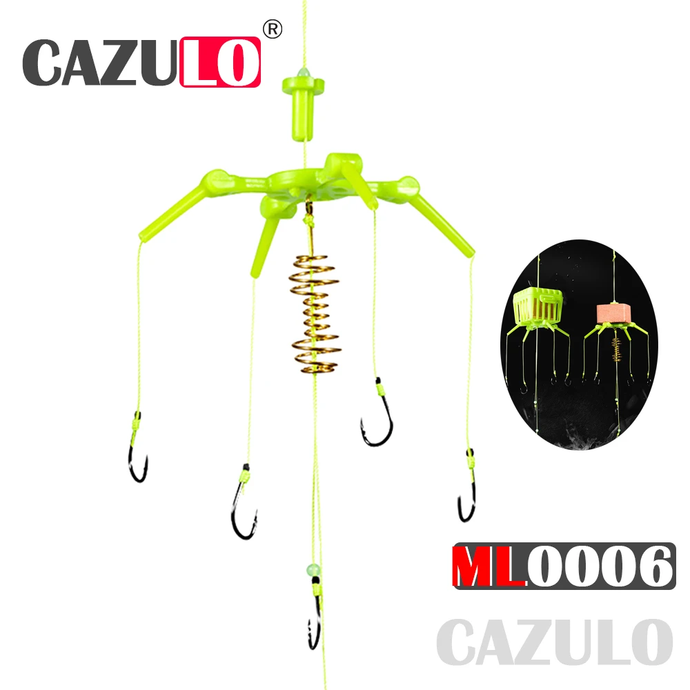 

Fishinghooks Explosion Water Monsters Hooks Carbon Steel Hook Set Baits Square Cage Basket Feeder Holder Peche Asian Carp Tackle