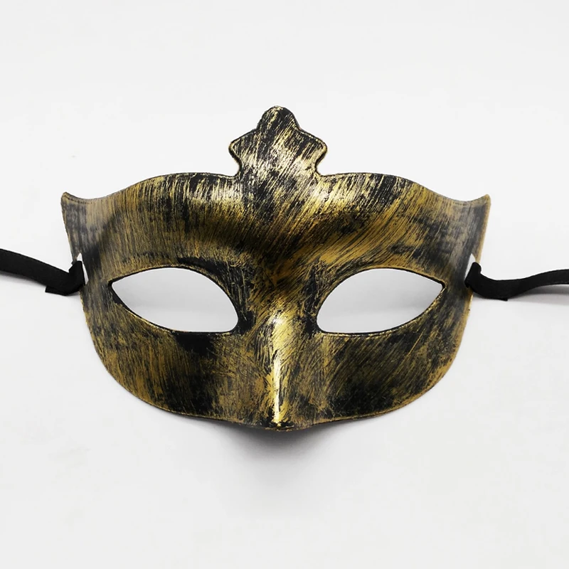 Retro Tiara Halloween Mask Unisex Sexy Eye Mask for Women Men Rome Bronze Fancy Carnival Dress Costume Party Supplies Cosplay