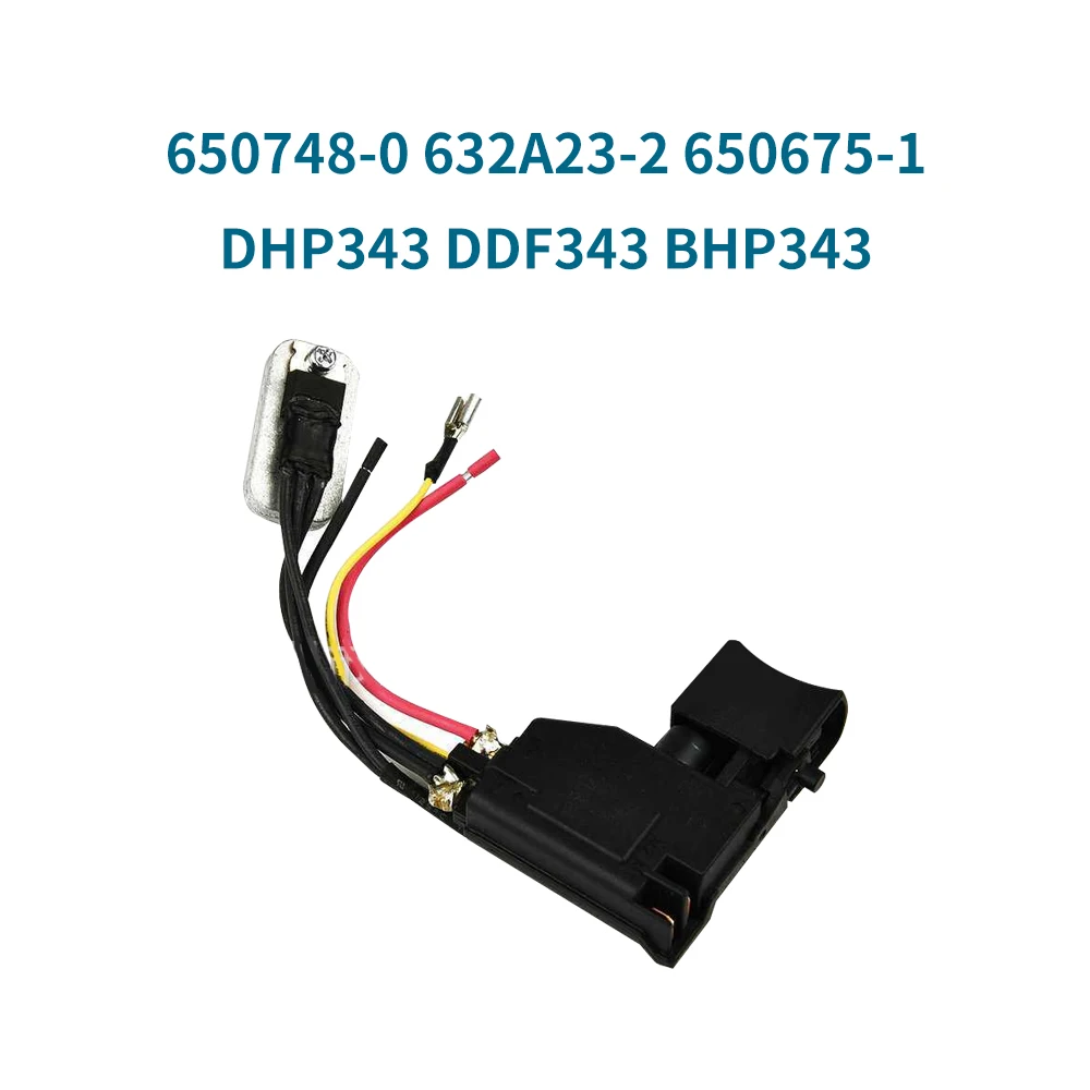 

Switch for Dewalt 650748-0 632A23-2 650675-1 DHP343 DDF343 BHP343 Accessories Replacement