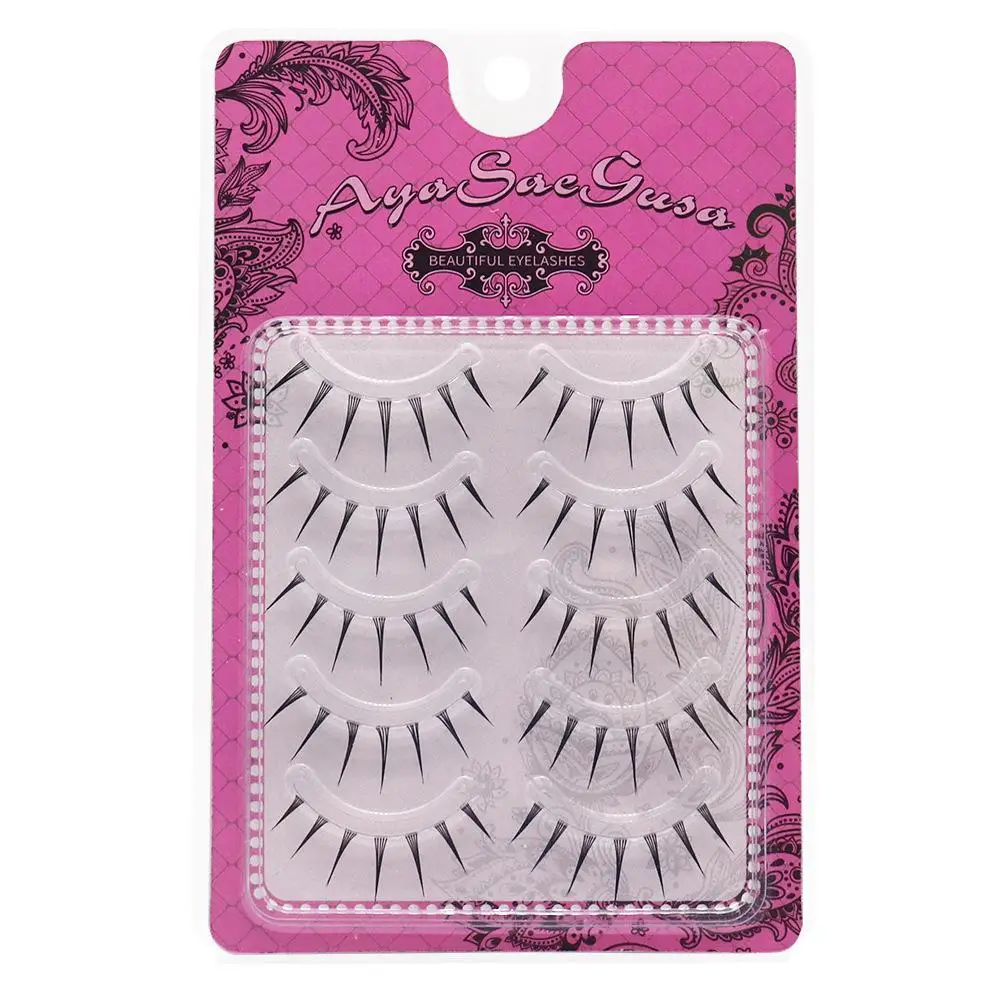 Hot Manga Lashes Naturally Cosplay False Eyelashes 5pair Fake Lash Korean Fashion Anime Lashes Makeup Natural Lash