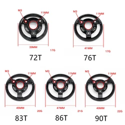 Hardened Steel 48P Spur Gear 72T 76T 83T 86T 90T for Traxxas Slash 2WD VXL Bandit Rustler Stampede Drag Slash Upgrade Parts