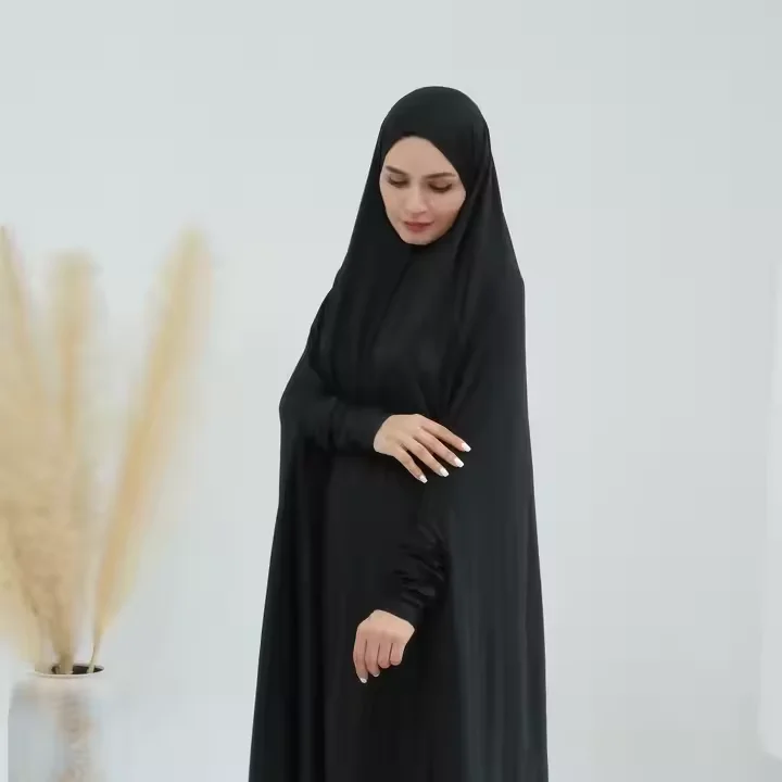 

Eid Ramadan Dress Women Muslim Prayer Garment Islam Clothing Hooded Kaftan Abaya Burqa Turkey Dubai Arab Robe Djellaba Jalabiya