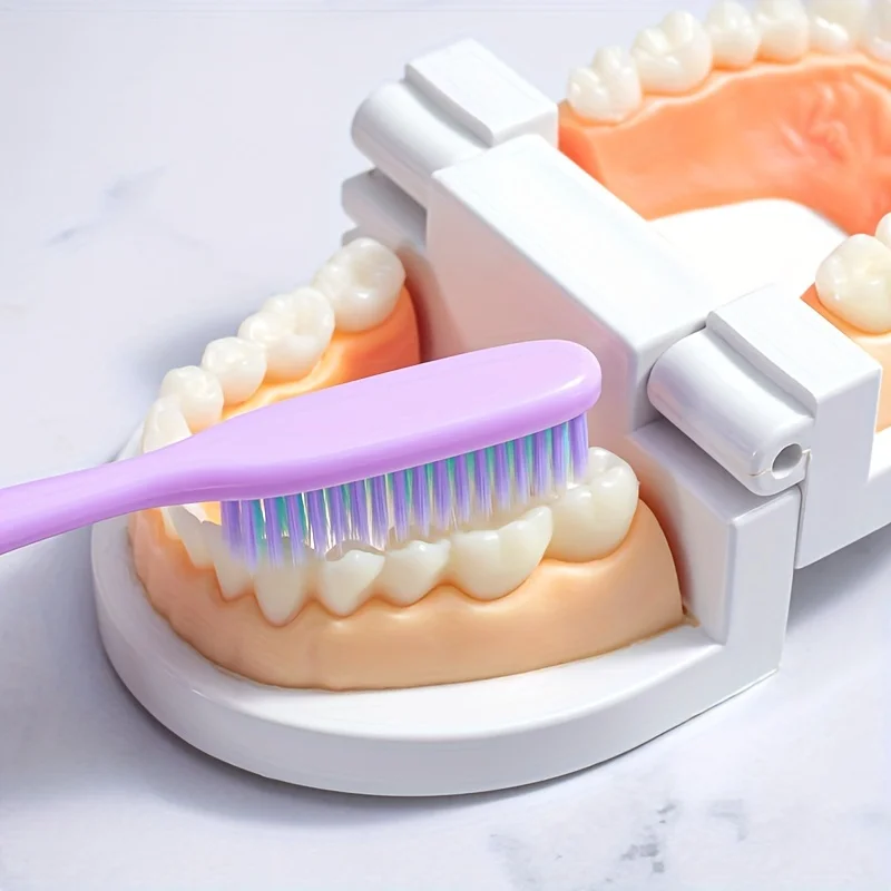 4 pz/set spazzolino da denti Super lungo in morbida pelliccia testina grande spazzolino da denti per adulti spazzolino manuale spazzolino da denti rigido