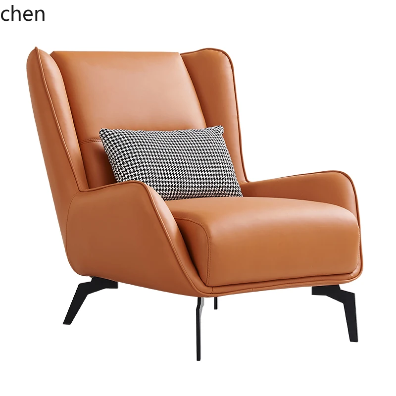 ZML Single Sofa High Back Chair Simple Modern Single Chair Living Room Leisure Sofa Chair