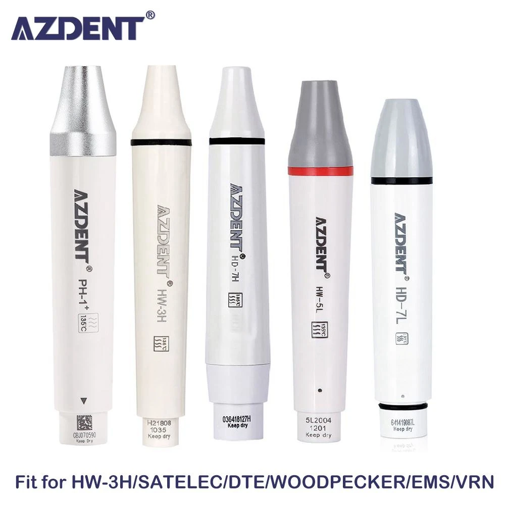 

AZDENT Dental Ultrasonic Piezo Scaler Handpiece HW-3H LED Fit for SATELEC DTE WOODPECKER EMS VRN Dental Ultrasonic Scalers