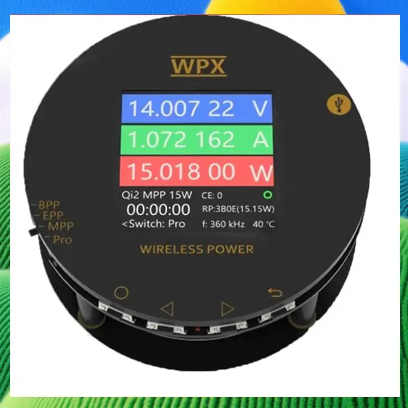 

Multi Functional Qi2 Tester 15W Fast Charging Wireless Charging Debugger Repair Wireless Charging Tester Wireless Power Tester-A