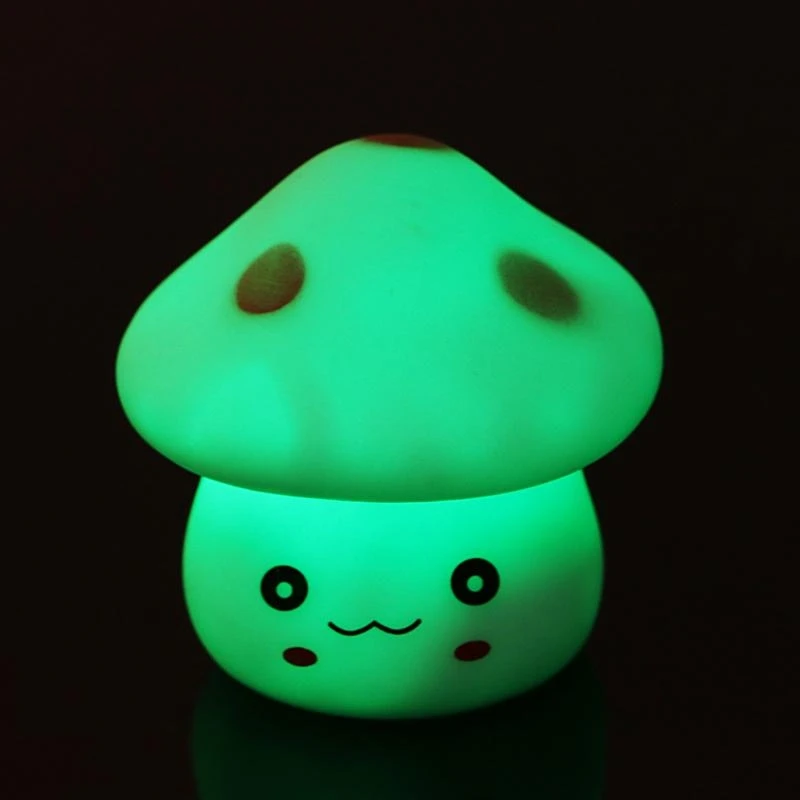 7 Color Changing Mushroom Light LED Lamp Nightlight Romantic Plastic Home Decor