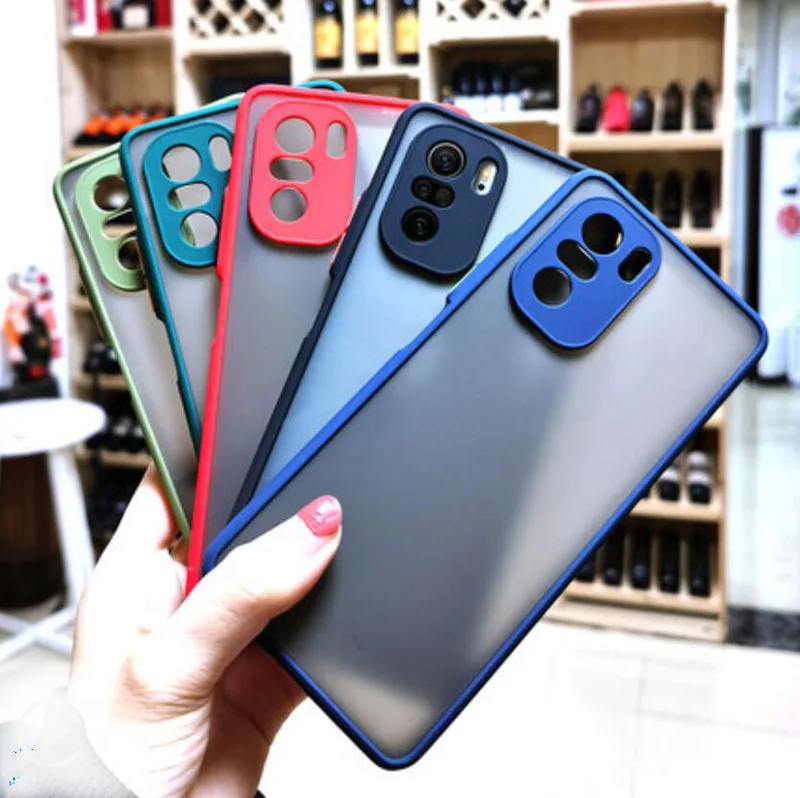 High Quality Skin Feel Hard Phone Case For Xiaomi Redmi Note 10 Pro Max 10s Poco F3 X3 GT M3 Pro Global Shockproof Back Cover