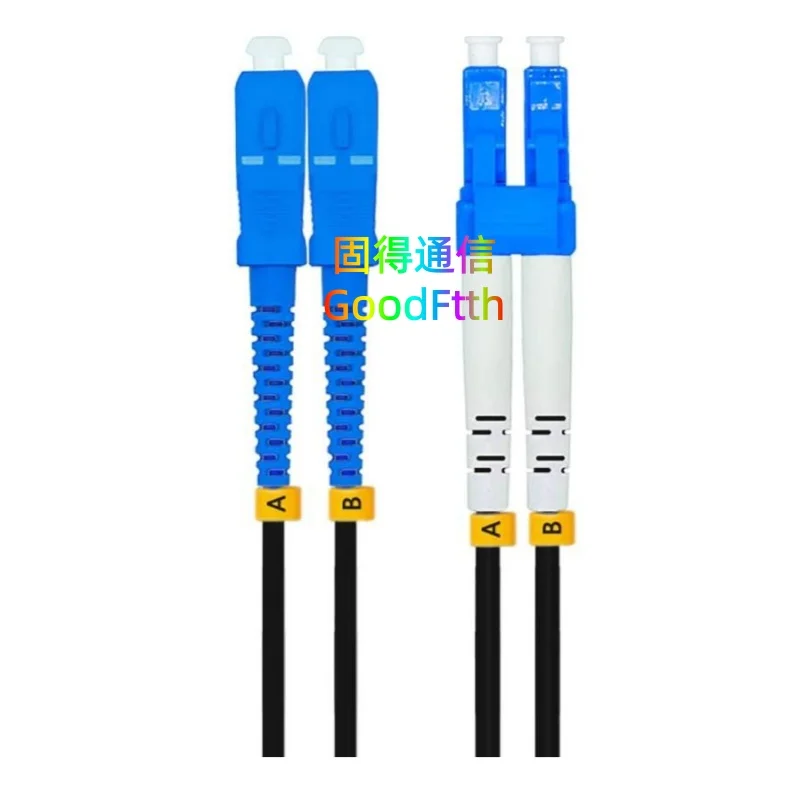 装甲戦術用ファイバーパッチコード-sc-lc-upc-2芯デュプレックスsm-tpu-2cケーブル-goodftth
