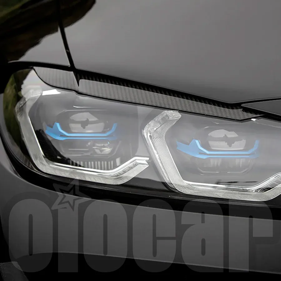 Iootmotors Dry Carbon Fiber Headlight sopracciglia trim cover per BMW G80 G81 M3 G82 G83 M4