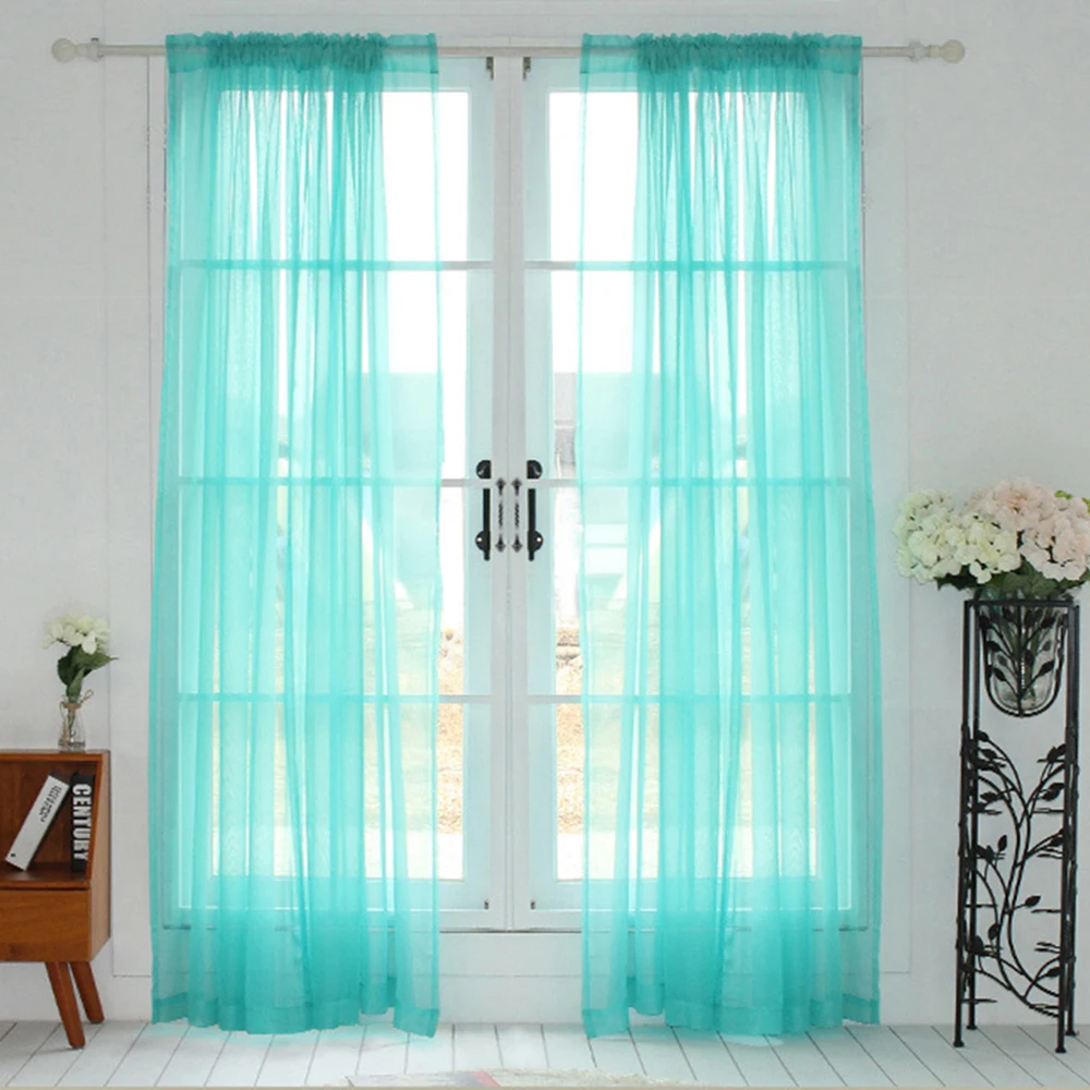 Tratamento de janela Cortinas para Sala, Romântico, All-Match, Casamento Teto Cortinas, Multi Color, Tule Blinds, Soft, A184-40