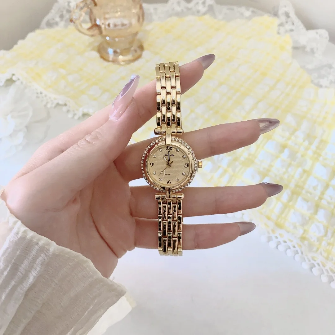 แฟชั่นผู้หญิงหรูหรานาฬิกาสุภาพสตรีนาฬิกาสําหรับสร้อยข้อมือ Montre Femme นาฬิกาข้อมือหญิงนาฬิกาผู้หญิง Relojes