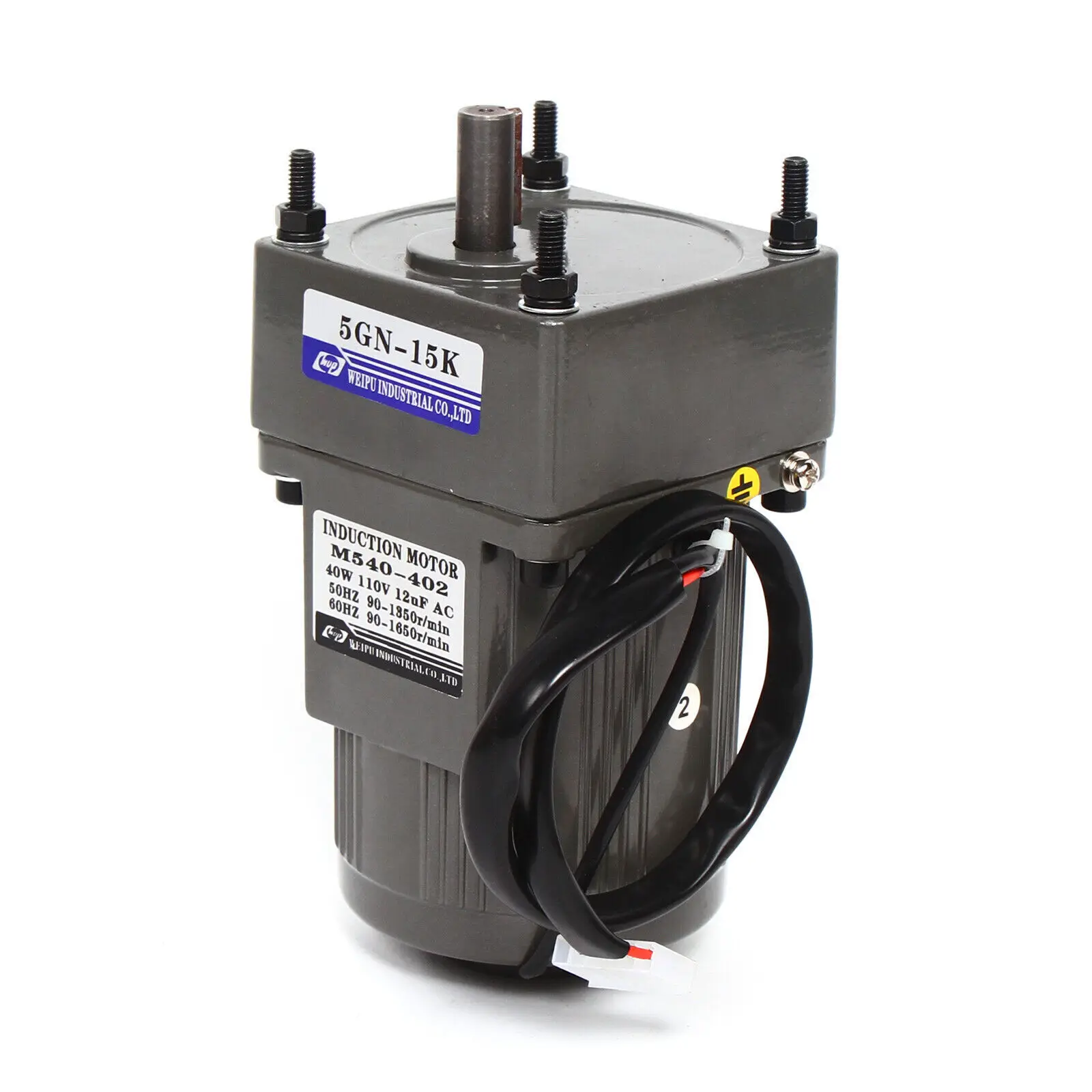 

Multi-Scene 110V 40W Gear Reducer Motor - Includes Gear Motor+Reducer+Speed Controller, Reversible Function For CNC/Grinding