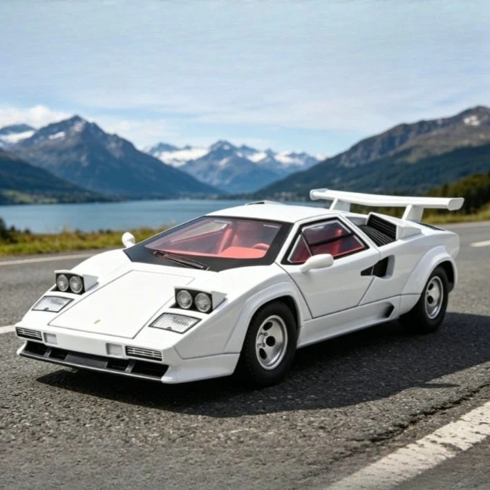 

1:24 Countach LP500S Spray Alloy Car Model Ornament Toy Gift Diecast Alloy Car Model Collectible