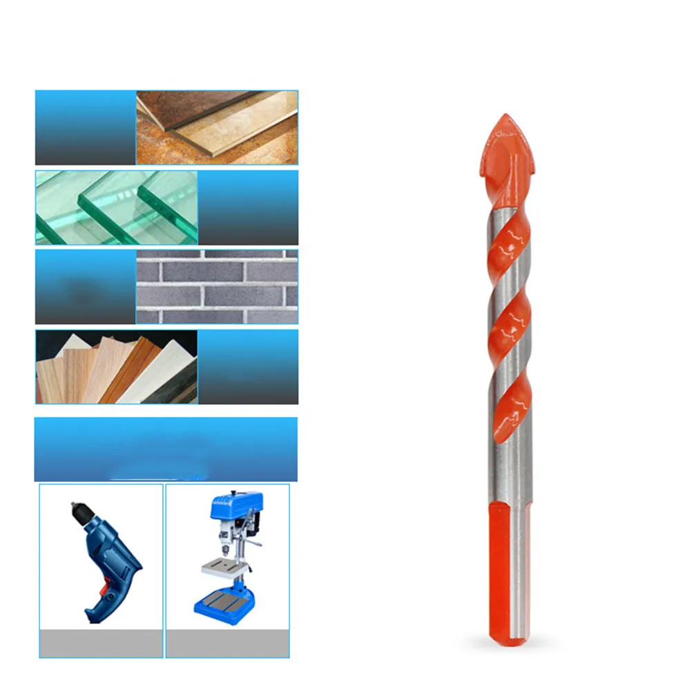 4pcs Hole Saw Kit Triangle Drill Bit Carbide Tip For Glass Tile Ceramic Metal Wood Drilling Industrial Cutter Tool view 5