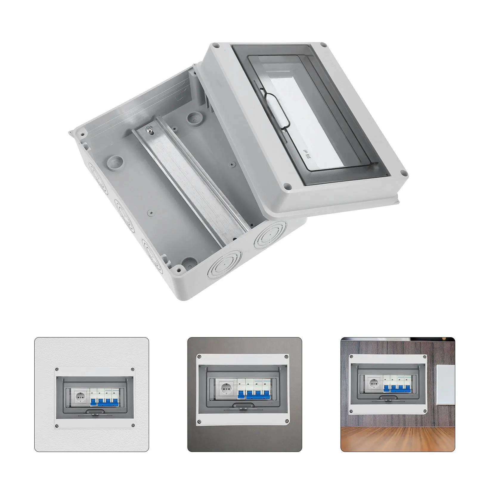 

Waterproof Circuit Breaker Box Outdoor Electrical Distribution Protection Box for Charging Stations Residential Hotels Workshops