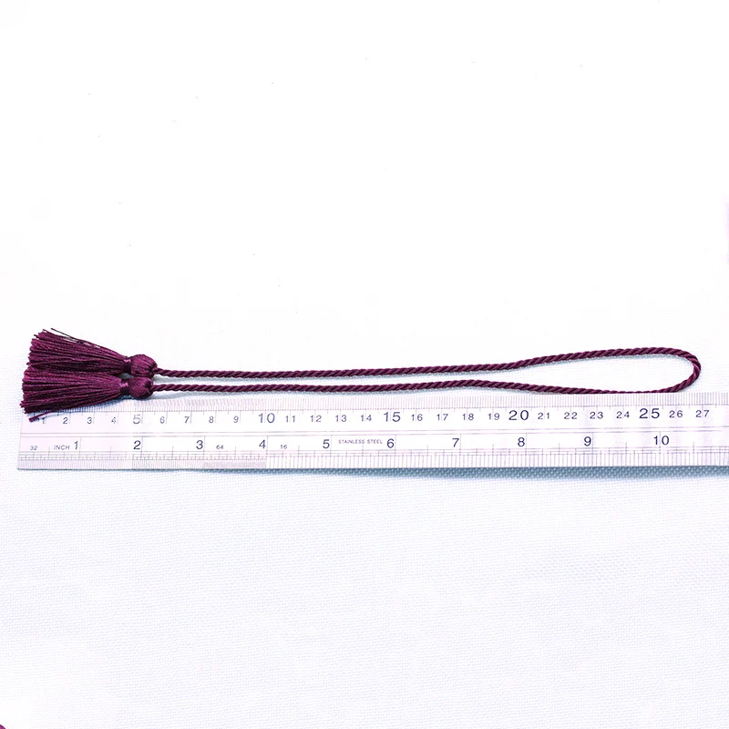 2-10Pcs 54cm Lange Seil Doppel Fringe Trim Quasten Handgemachte Seide Lesezeichen Quaste Für Vorhang Dekoration DIY handwerk Nähen Liefert – Detail 4