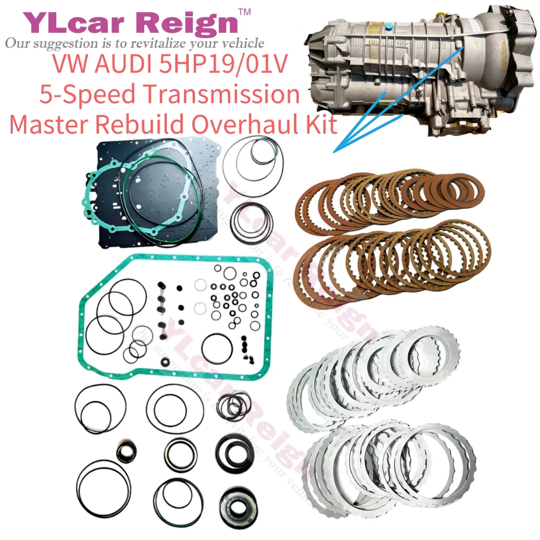 

01V 5HP19 Automatic Transmission Gearbox Master Rebuild Overhaul Kit Clutch Friction Steel Plate for VW PASSAT AUDI A4 A6 A8 Car