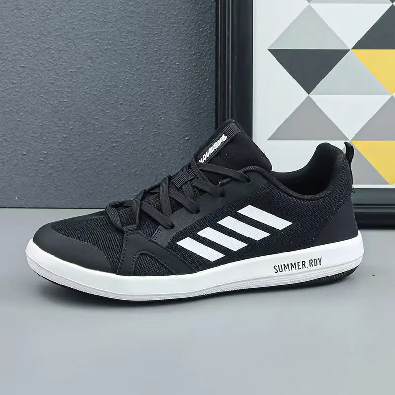 أحذية رياضية كاجوال أصلية للرجال من العلامة التجارية، أحذية جري خارجية كبيرة الحجم قابلة للتنفس مع سطح شبكي منسوج #2