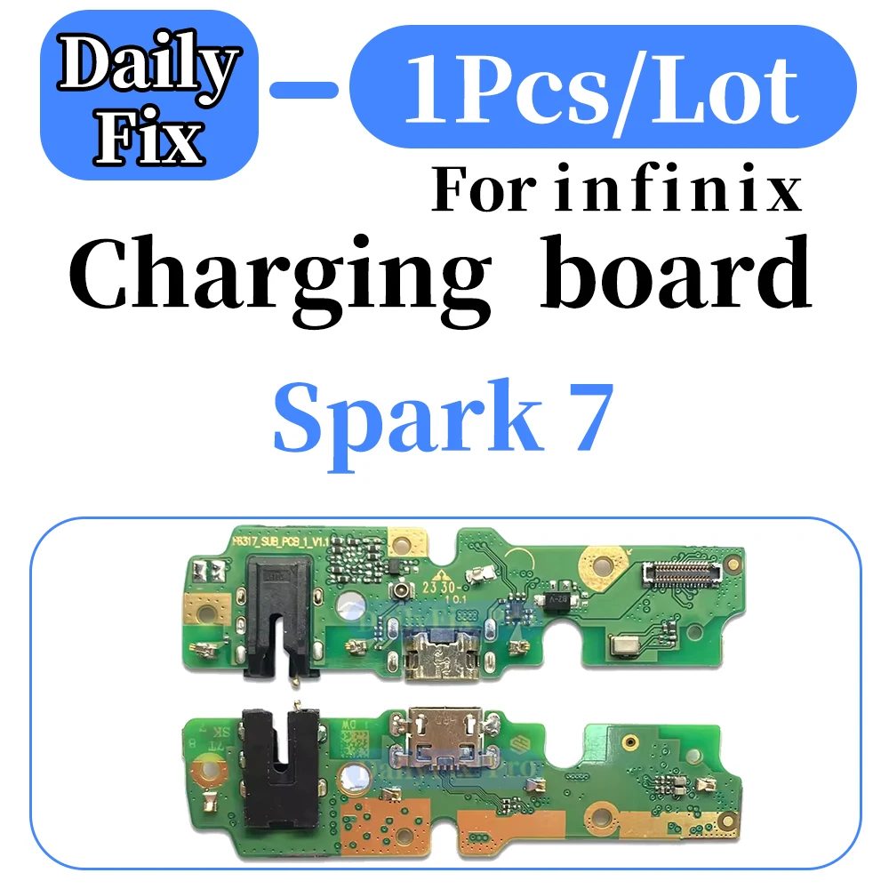 1Pcs Replacement USB Charging Dock Board Connector for Infinix Tecno Spark 7 Phone Repair