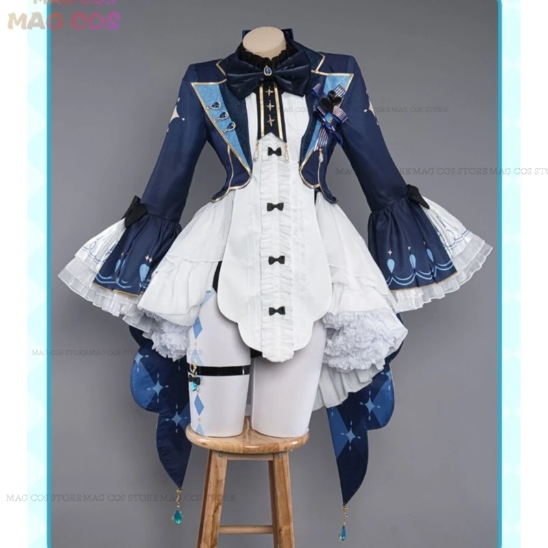 

Игра Genshin Impact Furina Косплей Костюм Фонтейн фокалоры косплей женские наряды кролик Лолита платье милый Хэллоуин ролевые игры