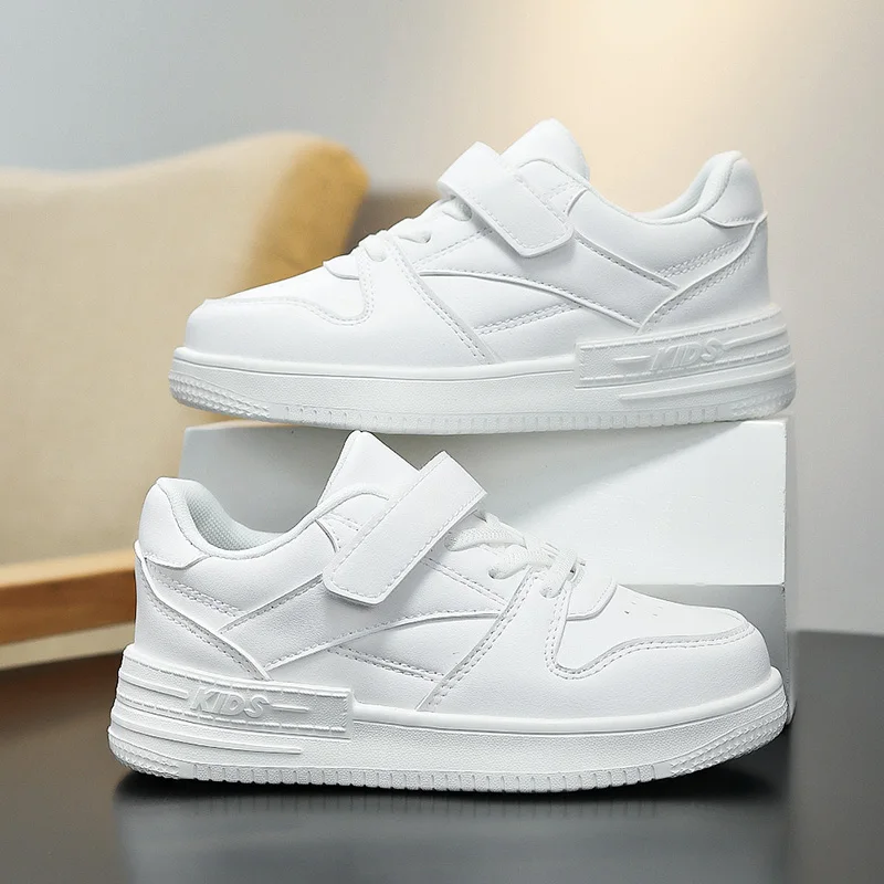 

Пара детских кожаных спортивных туфель для всех сезонов, мягкие, удобные, износостойкие повседневные туфли, размер 27-39, MF-2402CL-P