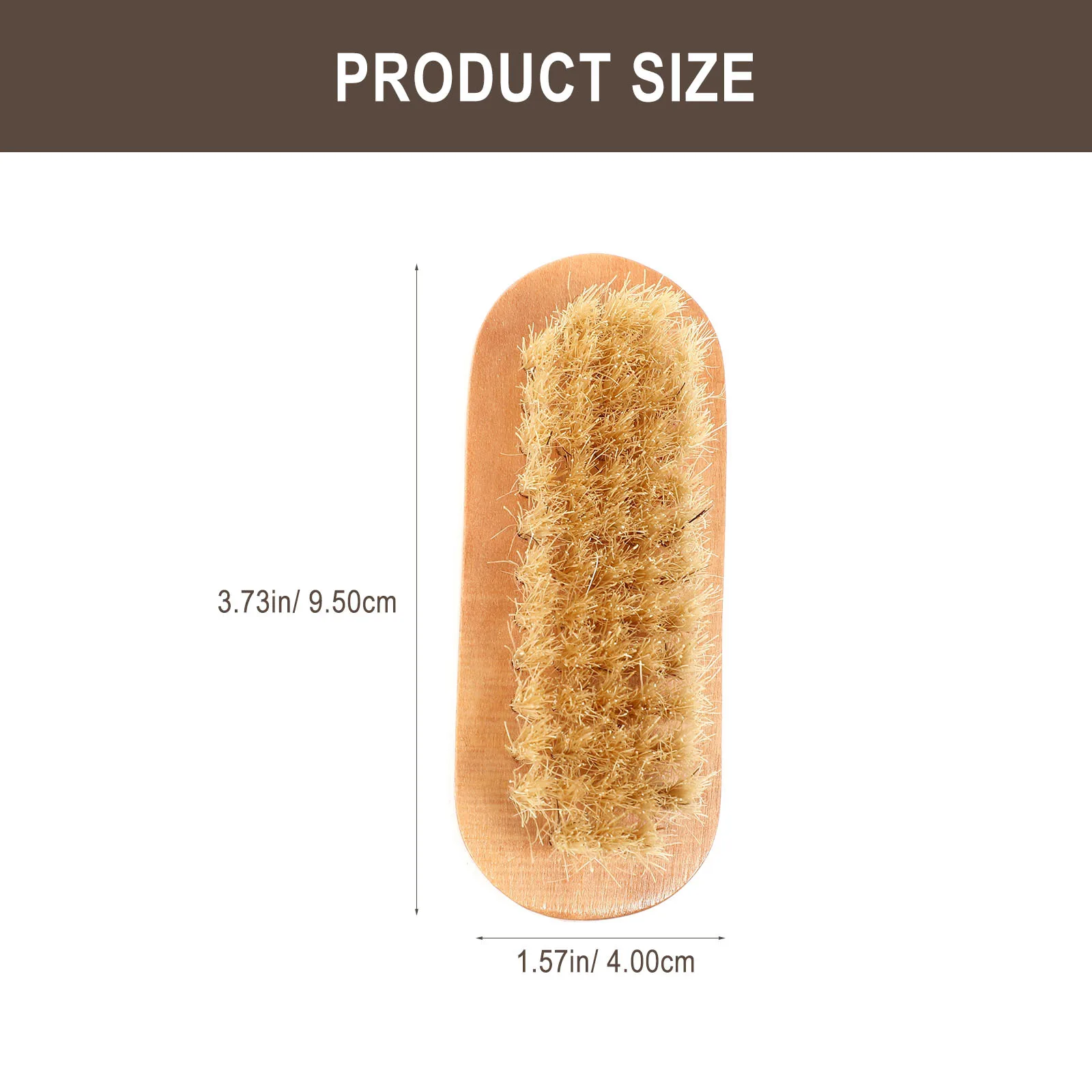 4-teilige Nagelbürste aus Holz, natürliche Borsten, leicht zu reinigende Nagellücken, langlebig, tragbar, multifunktionale Nagelbürste aus Holz