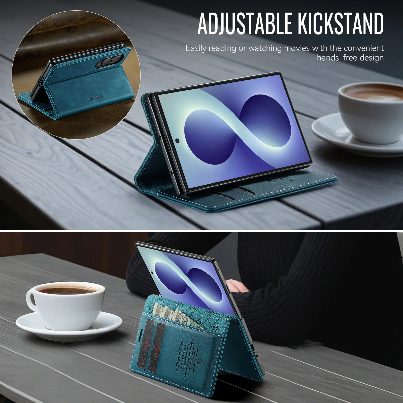 Hot sales Vintage Style Flip Cards Wallet Leather Cover for Samsung Galaxy Z Fold8 Fold 8 Wide Book Stand Shockproof Slim fit view 5