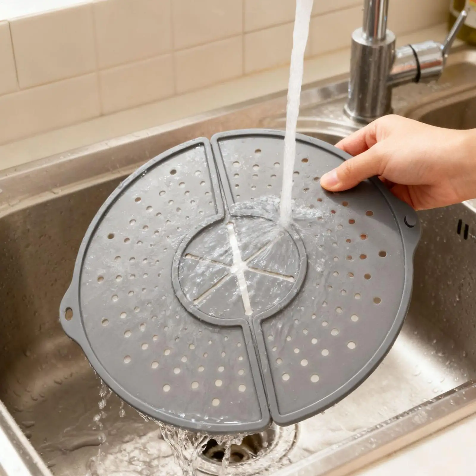 

Splatter Screen For Frying Pan Foldable Heat-Resistant Silicone Splatter Guards For Frying For Bacon Cooking Skillet Fryer Pot