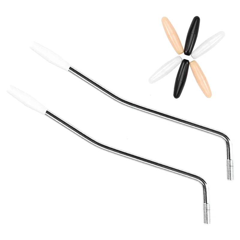 

A88M 2 Pieces 5/6Mm Thread Tremolo Arm Whammy Bar,Metal Tremolo Arm with Tip for Stratocaster Electric Guitar Tremolo System