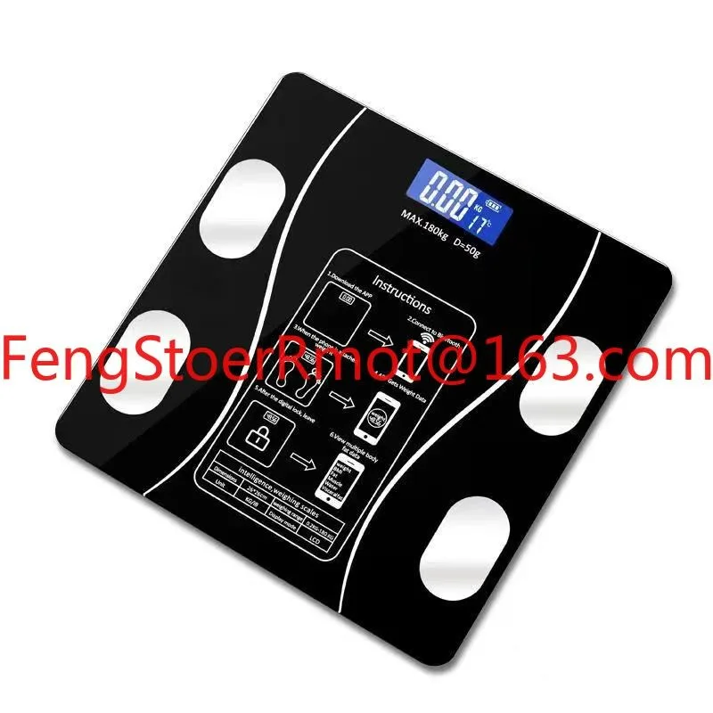 

180kg Smart bluetooth BMI Function Digital Body Fat Electronic Bathroom Scale