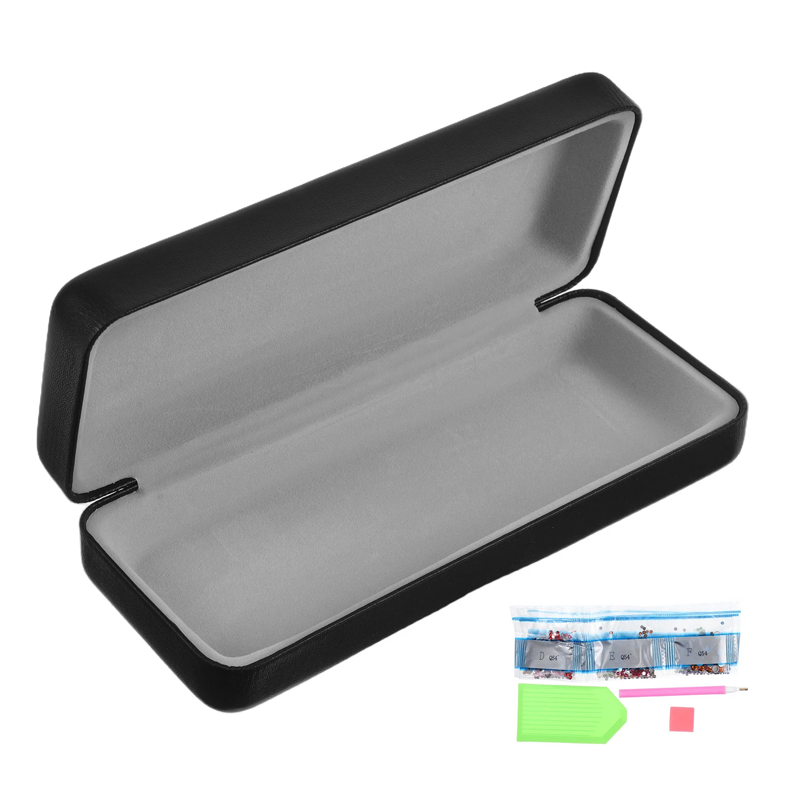 

Diamond Art Painting Glasses Case Hard Shell Organizer Travel Sunglasses Box Portable Eyewear Storage Protector