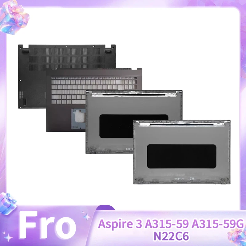 New Laptop replace cover For Aspire 3 A315-59 A315-59G N22C6 Laptop LCD Back Cover Palmrest Upper Top Case Lower Bottom Cover
