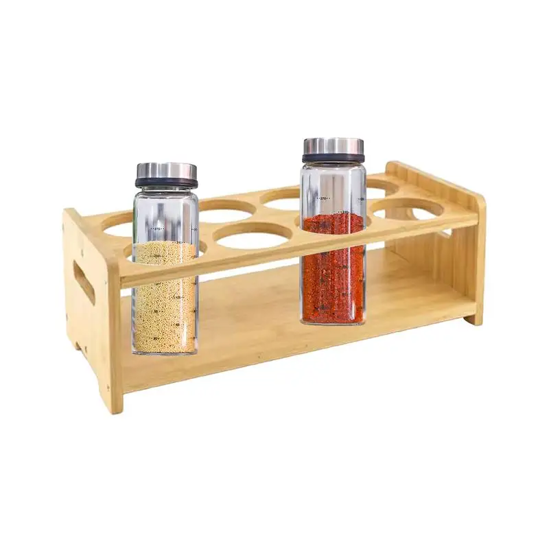 Condiment Dispenser Rack Oil Vinegar Bottle Storage Display Rack Space Saving Seasoning Bottle Stand For Oil Vinegar Bottle