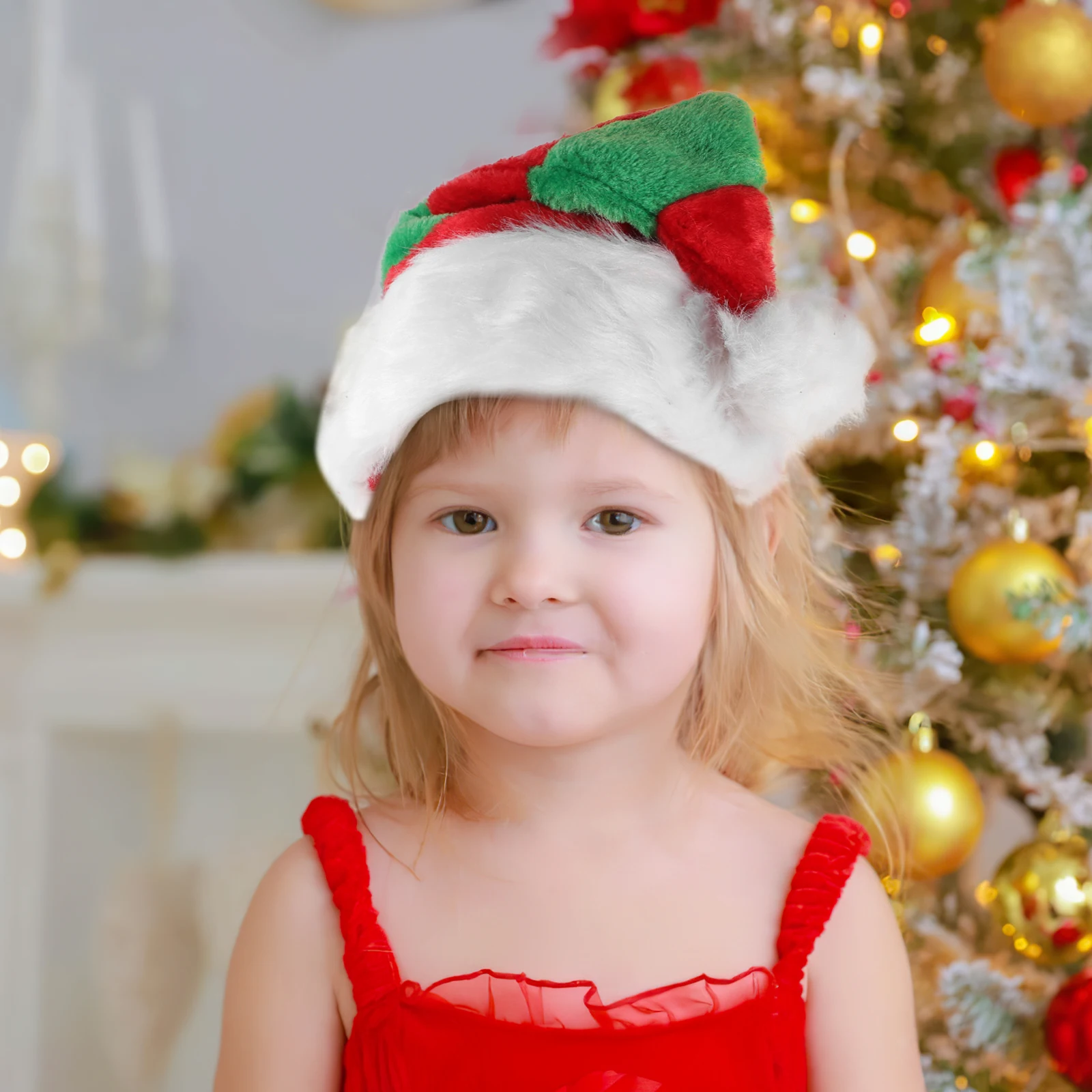 

Santa 5 Unisex Party Hats New Hats Santa Hat Year Headwear Soft Christmas Christmas Hat Prop Decorations