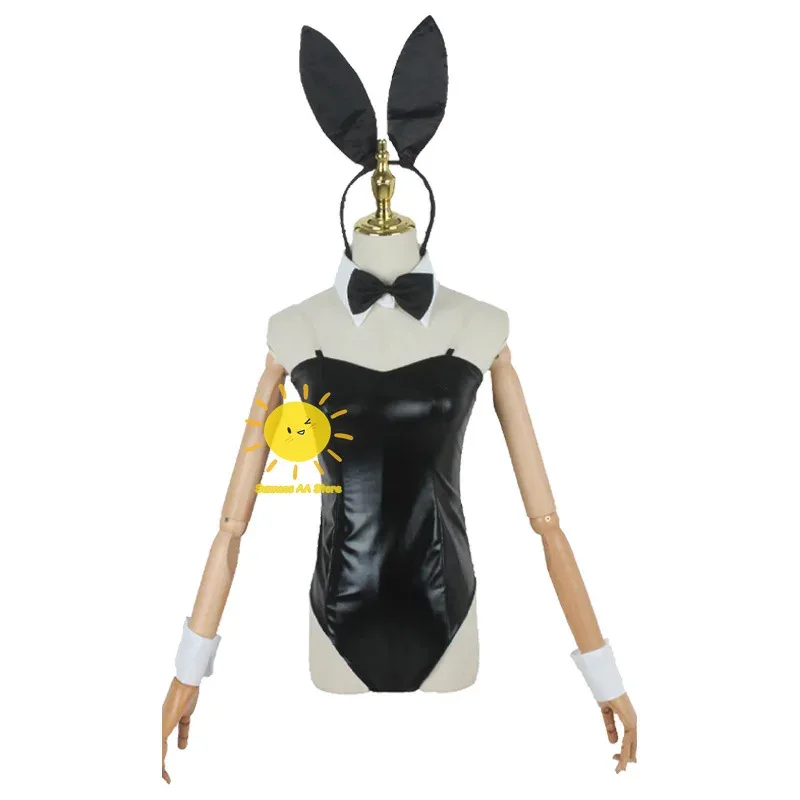 

qq023Sakurajima Cosplay Costume for Girls Halloween Women Mai Black Sexy Jumpsuit Rascal Does Not Dream of Bunny Girl Senpai