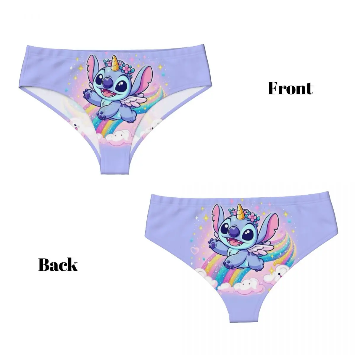 Custom Women\'s Stitch Cute Panties Underwear Female Stretch Briefs Underpants