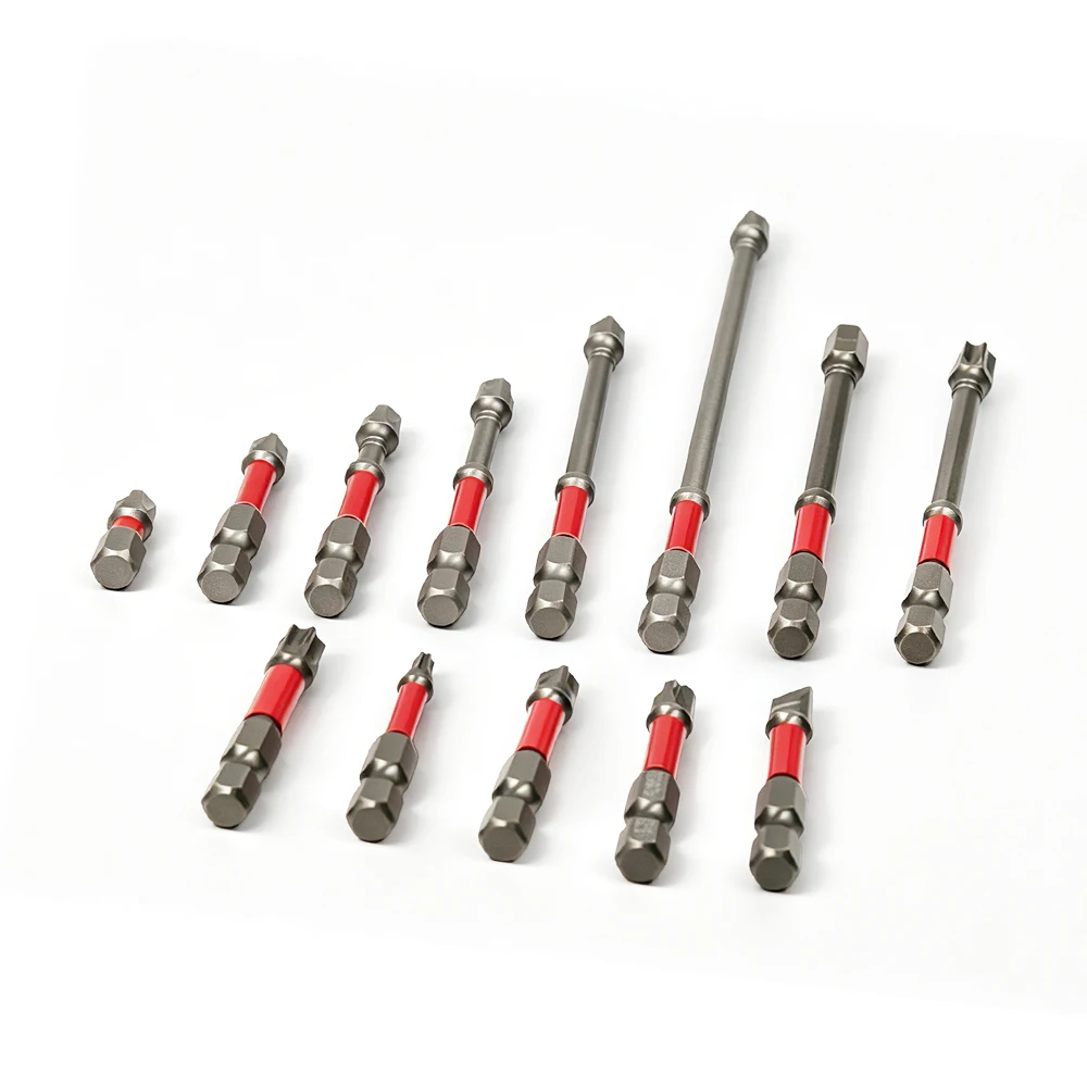 LAVIE Schraubendreher-Bit, S2-Stahl, PH2, Schlagkopf, Kreuzschlitz, 1/4" Sechskant, 25–150 mm, für Elektrobohrmaschinen, zum Bearbeiten von Holz, AE1222P. – Detail 6