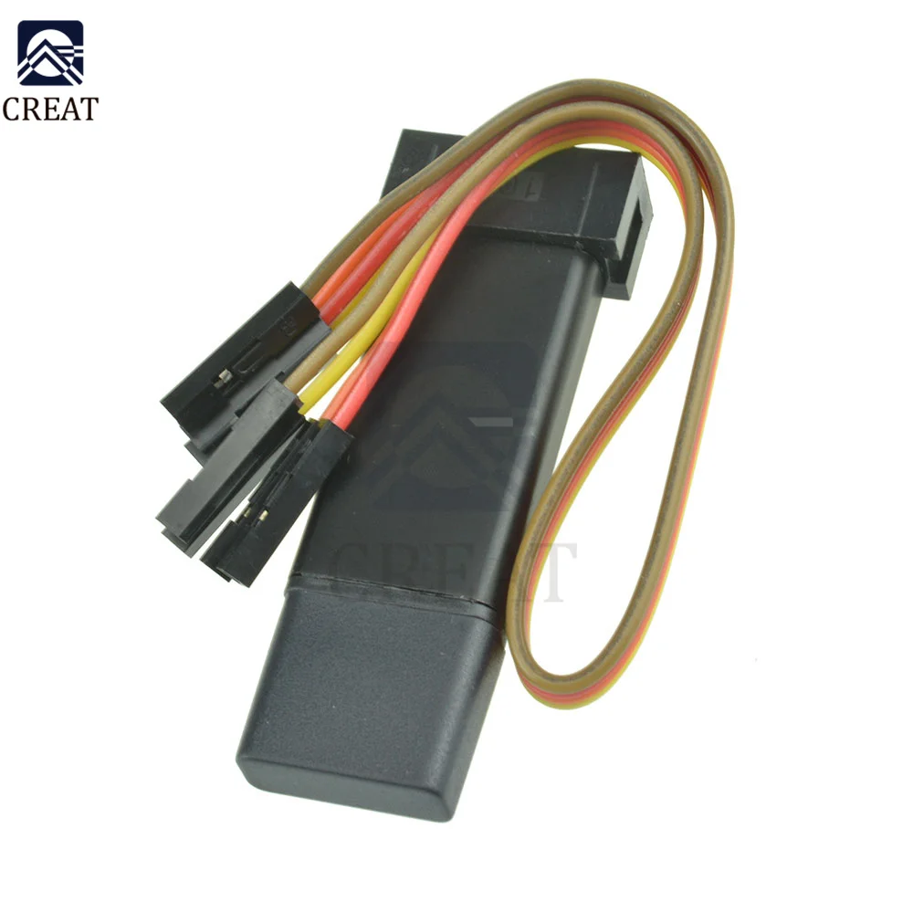 Unità di programmazione Shell st-link V2 Mini emulatore STM8 STM32 con cavo DuPont (colore casuale)