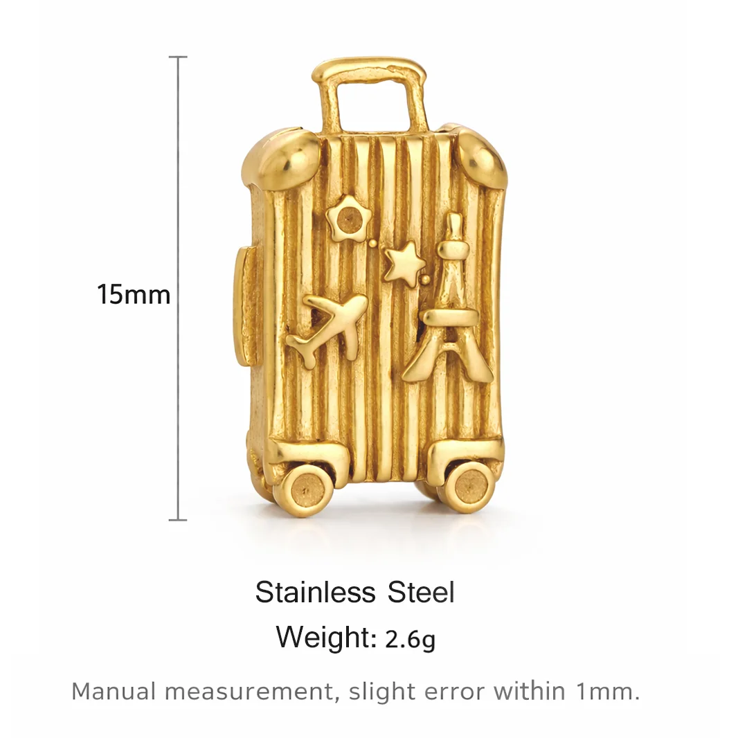 6Pcs Big Ben/Eiffel Towel/Roman Pillar Travel Charms Stainless Steel Famous Building Ancient Pendant DIY Necklace Jewelry Making