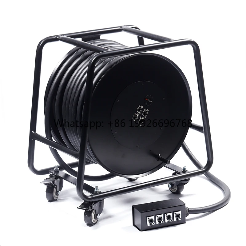 4 Channel CAT6 Network Cable 0.55 Copper SFTP Double Shielded Cable Stage Box Performance Cable Drum Multi-Channel