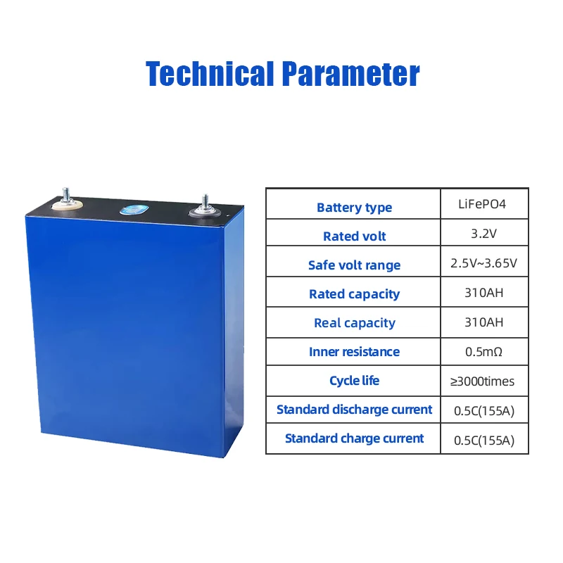 Imagem -03 - Bateria Recarregável de Lítio para Armazenamento Solar Bateria Lifepo4 Banco de Bateria Faça Você Mesmo para Camper Van Barras Livres 24v 12v 48v 310ah Novo