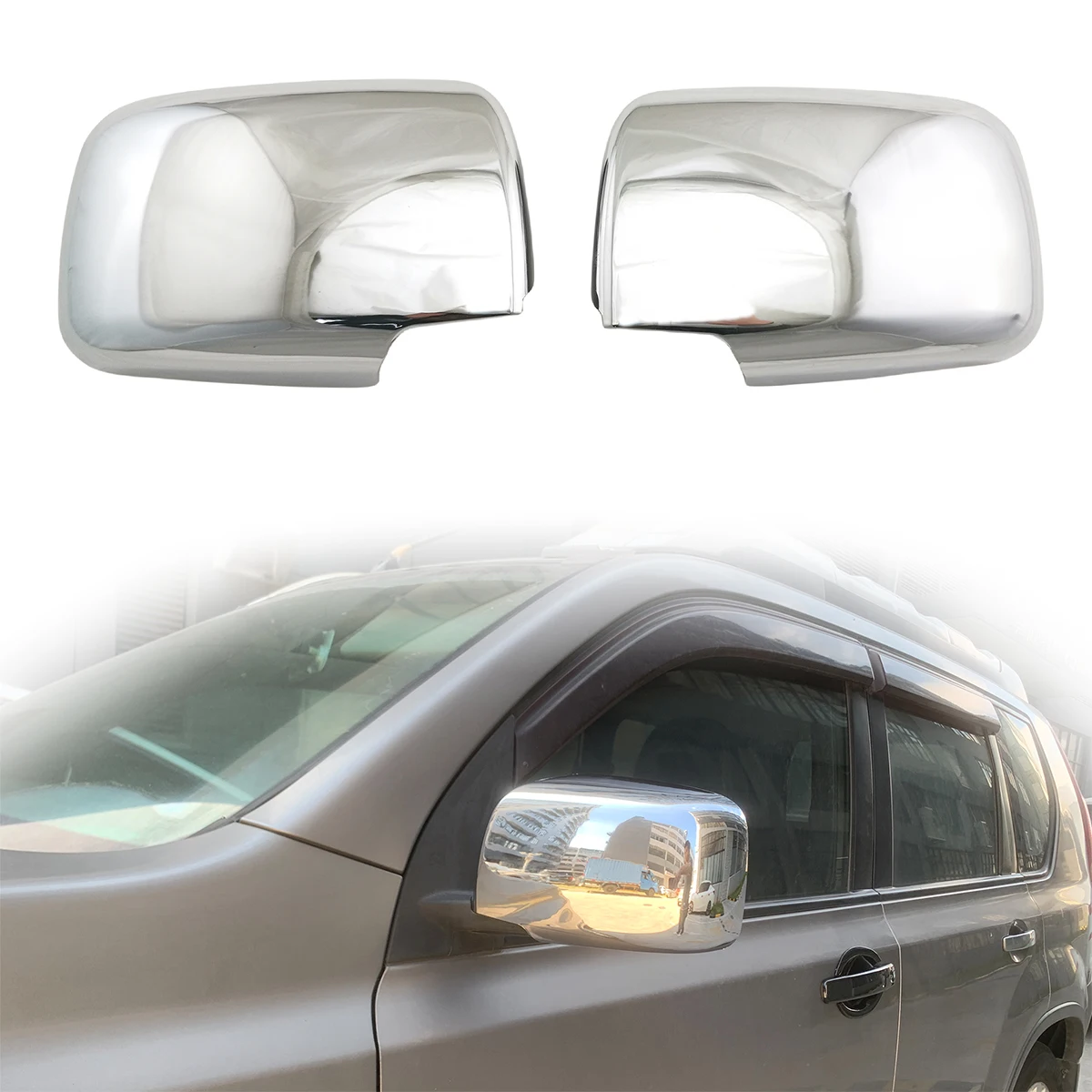 

Chrome Car Accessories Rearview Side Mirror Covers Trim Protector Paste Style For Nissan X-Trail XTrail T33 2008 2009 2010 2014