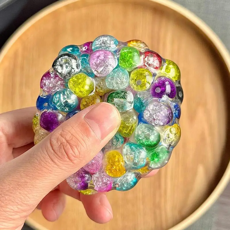 Stressbal Zacht Zintuiglijk Speelgoed Klein Zintuiglijk Fidget Knijpspeeltje Klinkend Stress Knijphulpmiddel Voor Kinderen Volwassenen