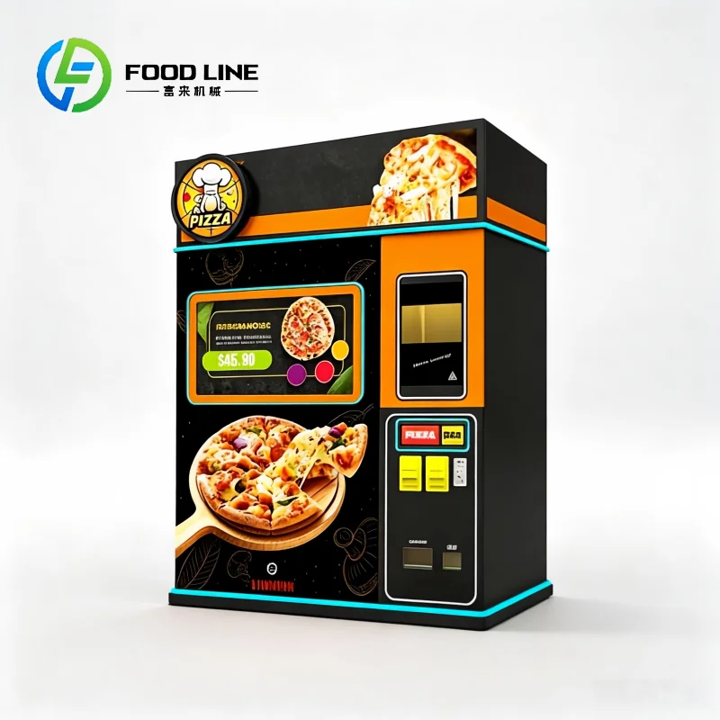 FL Pizza Vending Machine anti‑theft lock system for suburban scenic spot unattended pizza vending unit