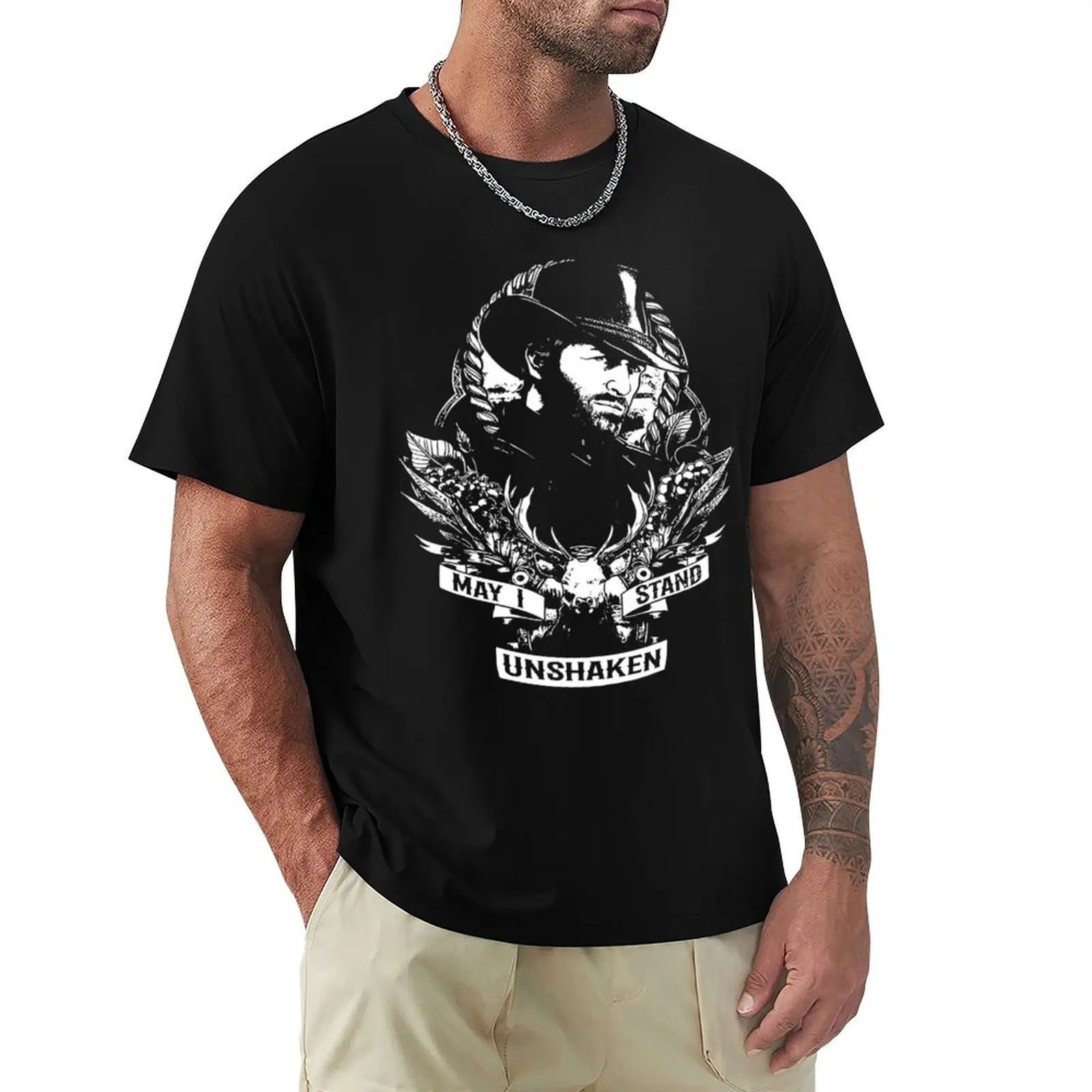 

Arthur May I Stand Unshaken Rdr2 Style Morgan Gaming Classic . T-Shirt luxury designer anime Luxury man oversized t shirt men
