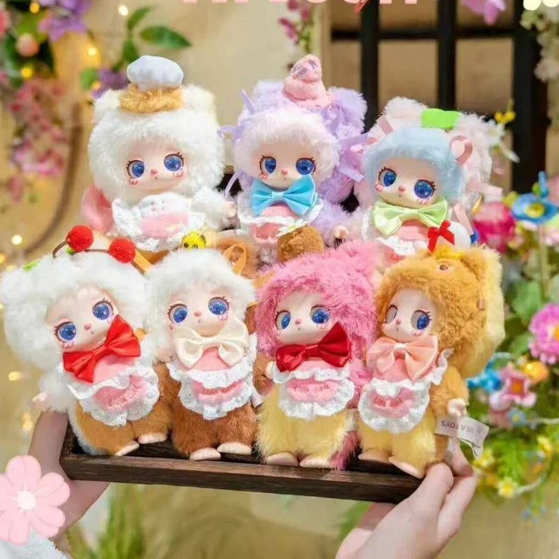 

In Stock Genuine Liila Lucky Cat V4 Series Chef Kitten Blind Box Sweet Lovely Vinyl Face Dolls Desktop Decoration Cute Girl Fest
