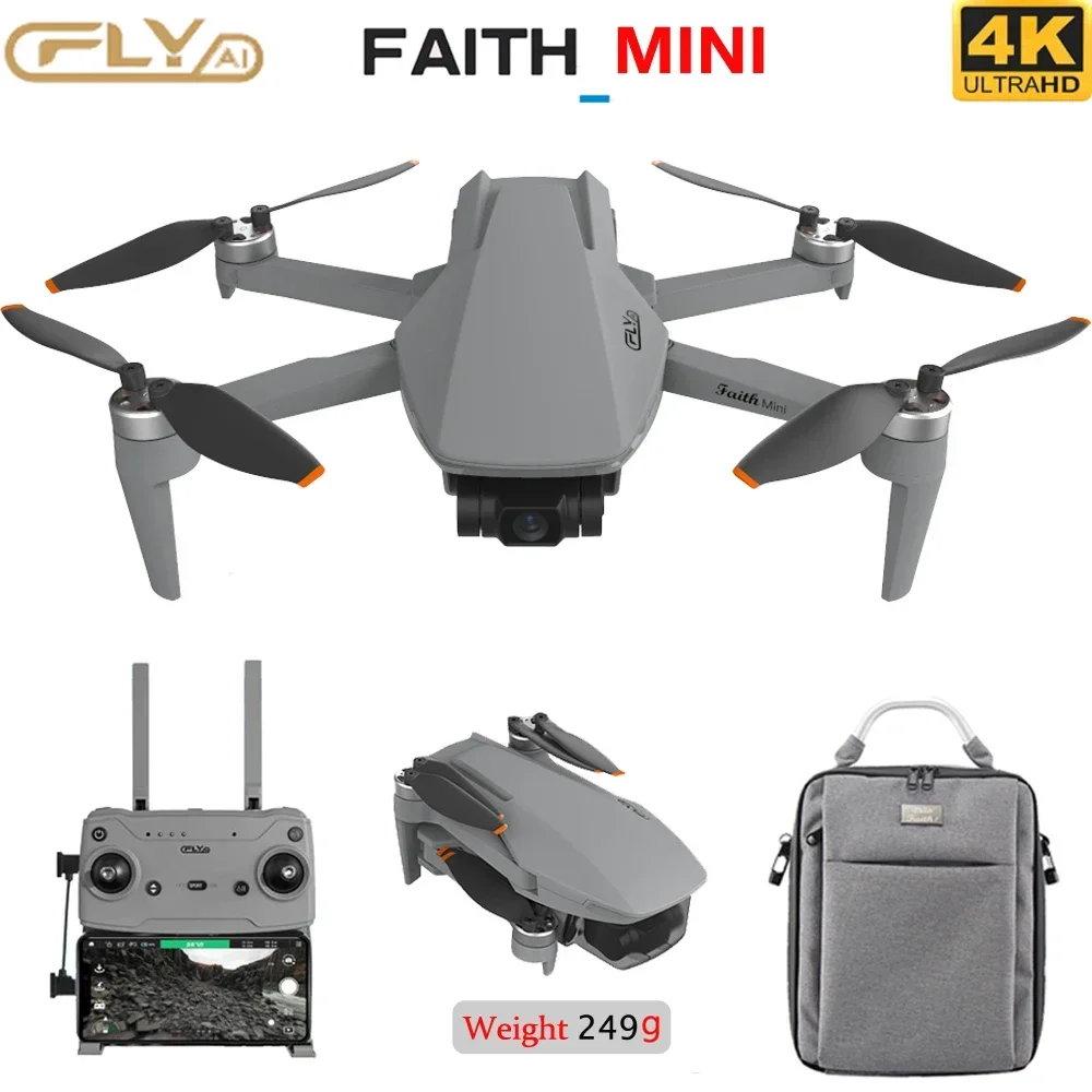 Nowy CFLY FAITH MINI Drone 4K Profesjonalna kamera GPS HD 3-osiowy gimbal RC Quadcopter 4KM FPV 26min Lot 249g MINI Helikopter