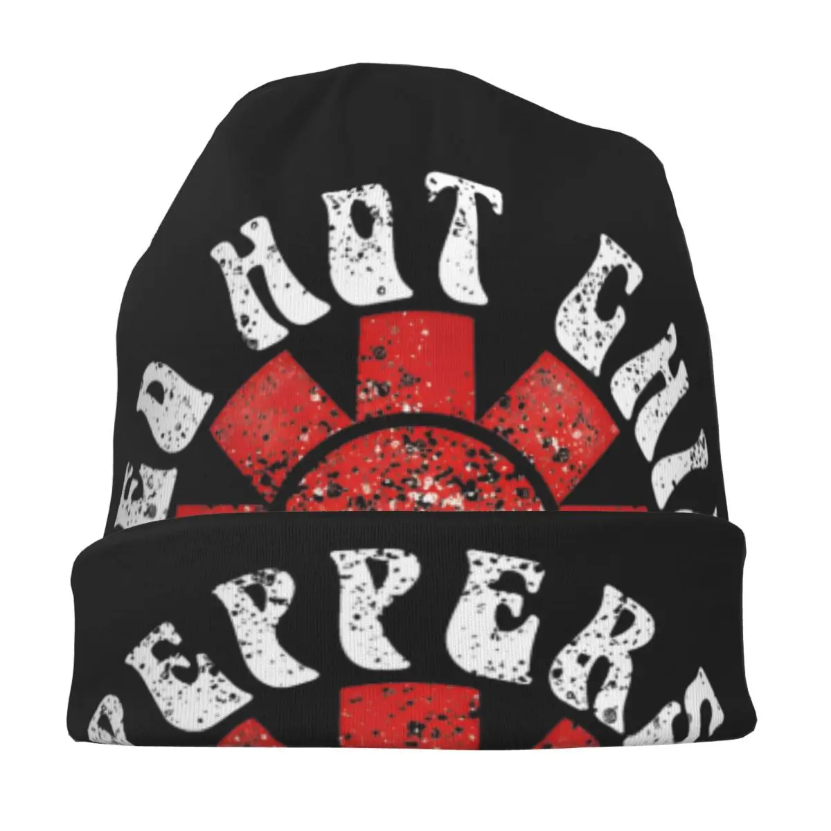 Distressed Red Hot Chili Peppers Bonnet Hat Fashion Outdoor Skullies Beanies Hats Men's Women's Warm Thermal Elastic Cap