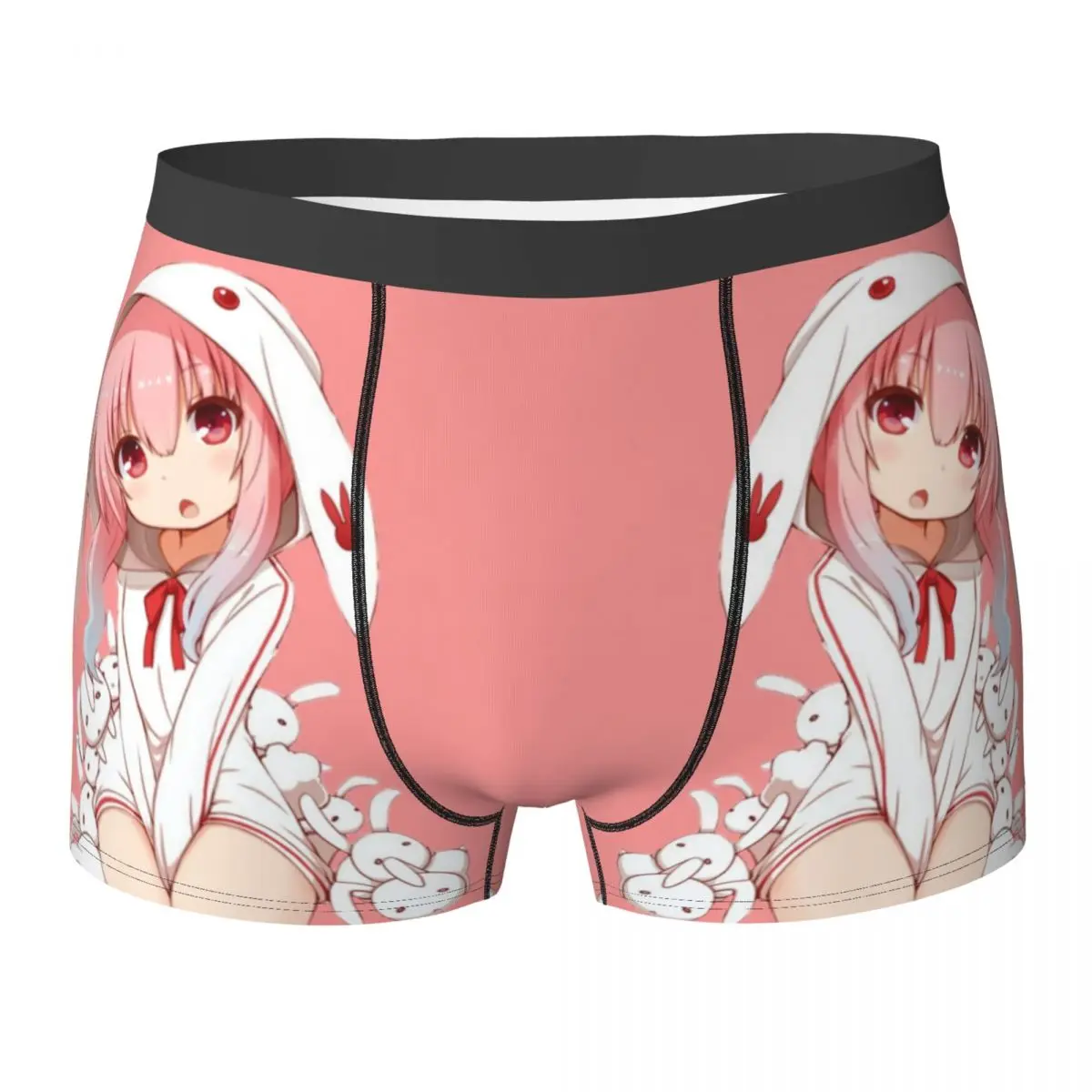 Anime Rabbit Girl, Loli Chan! Underwear Kawaii cute manga aesthetic Printed Boxershorts Trenky Underpants Soft Shorts Briefs